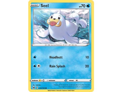 033/196 Seel (Lost Origin) (varianta reverse holo)