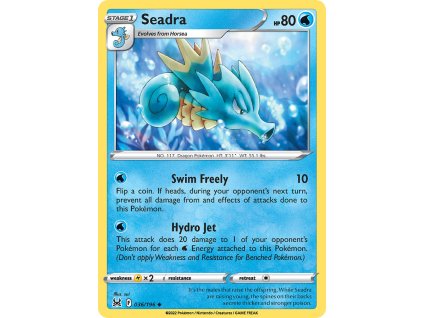 036/196 Seadra (Lost Origin) (varianta reverse holo)