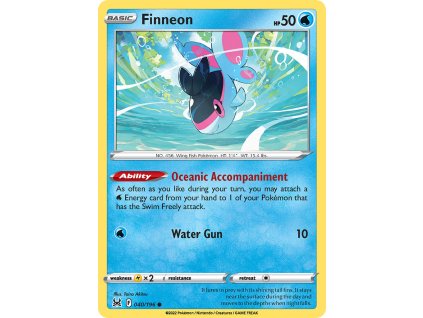 040/196 Finneon (Lost Origin) (varianta reverse holo)