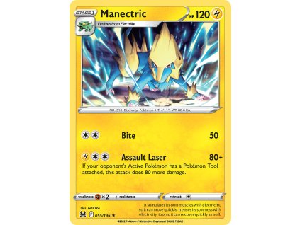 055/196 Manectric (Lost Origin) (varianta reverse holo)