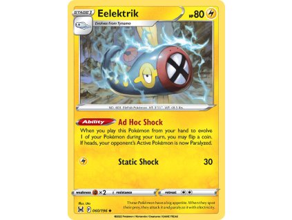 060/196 Eelektrik (Lost Origin) (varianta reverse holo)