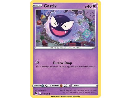 064/196 Gastly (Lost Origin) (varianta reverse holo)