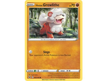 083/196 Hisuian Growlithe (Lost Origin) (varianta reverse holo)