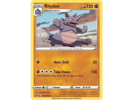 090/196 Rhydon (Lost Origin) (varianta reverse holo)