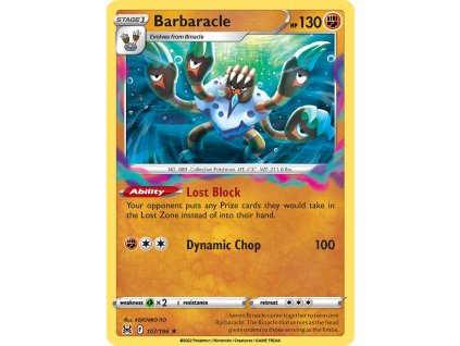 107/196 Barbaracle (Lost Origin) (varianta reverse holo)