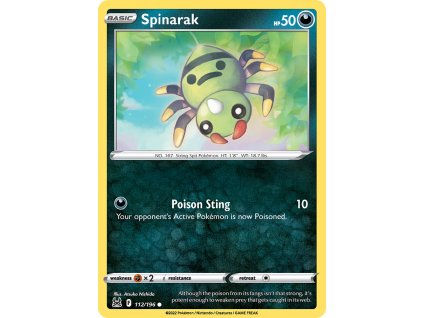 112/196 Spinarak (Lost Origin) (varianta reverse holo)