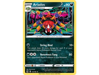 113/196 Ariados (Lost Origin) (varianta reverse holo)