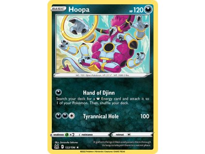 122/196 Hoopa (Lost Origin) (varianta reverse holo)