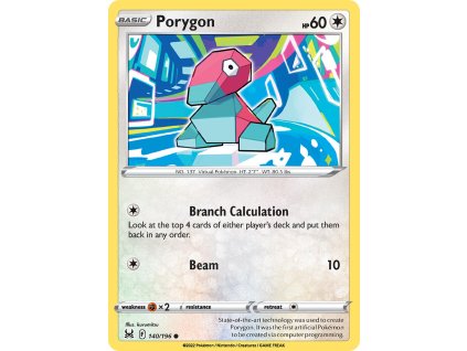140/196 Porygon (Lost Origin) (varianta reverse holo)