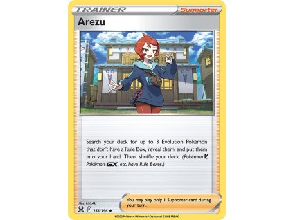 153/196 Arezu (Lost Origin) (varianta reverse holo)