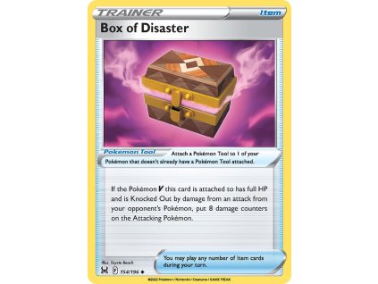 154/196 Box of Disaster (Lost Origin) (varianta reverse holo)