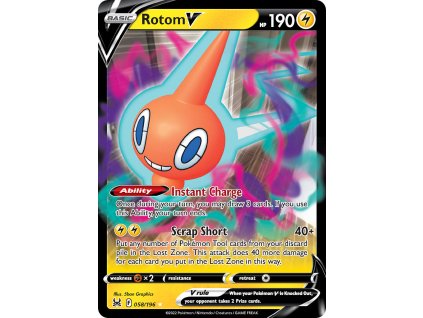058/196 Rotom V (Lost Origin) (varianta holo)