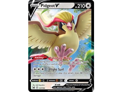 137/196 Pidgeot V (Lost Origin) (varianta holo)