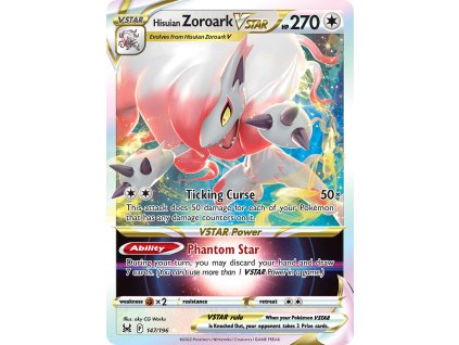 147/196 Hisuian Zoroark VSTAR (Lost Origin) (varianta holo)