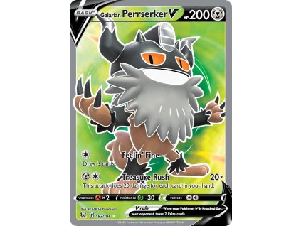 183/196 Galarian Perrserker V (Lost Origin) (varianta holo)