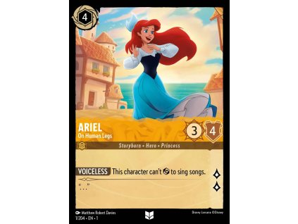 001/216 Ariel - On Human Legs (The First Chapter) (varianta Foil)