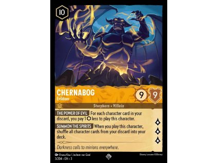 3/204 Chernabog - Evildoer (Into the Inklands) (varianta Foil)