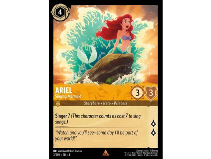 003/225 Ariel - Singing Mermaid (Ursula's Return) (varianta Foil)