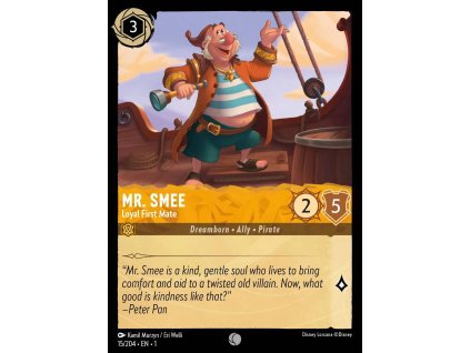 015/216 Mr. Smee - Loyal First Mate (The First Chapter) (varianta Foil)