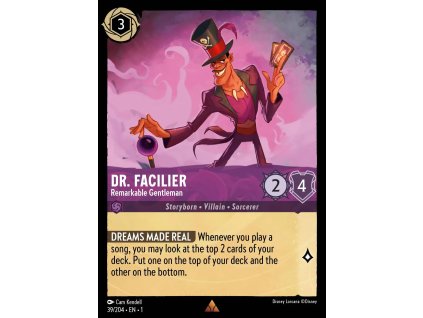 039/216 Dr. Facilier - Remarkable Gentleman (The First Chapter) (varianta Foil)