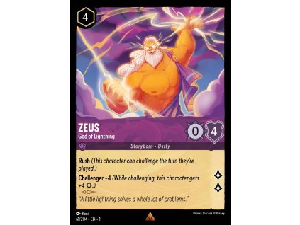 061/216 Zeus - God of Lightning (The First Chapter) (varianta Foil)