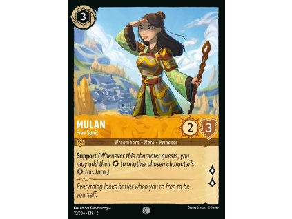015/216 Mulan - Free Spirit (Rise of the Floodborn) (varianta Foil)