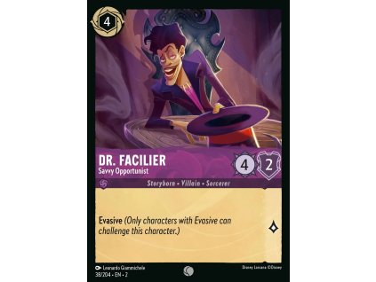 038/216 Dr. Facilier - Savvy Opportunist (Rise of the Floodborn) (varianta Foil)