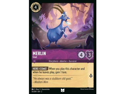 051/216 Merlin - Goat (Rise of the Floodborn) (varianta Foil)
