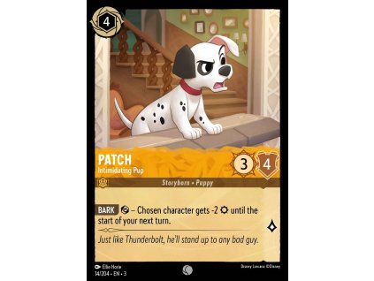 14/204 Patch - Intimidating Pup (Into the Inklands)  Inklands) (varianta Foil)