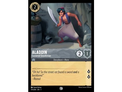 171/216 Aladdin - Cornered Swordsman (The First Chapter) (varianta Foil)