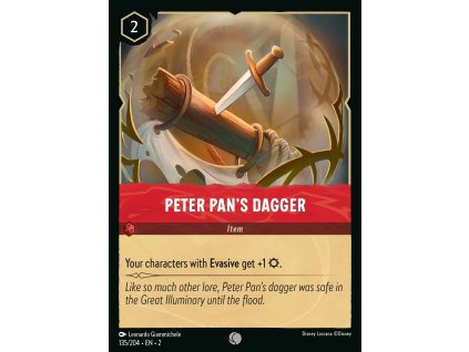 135/216 Peter Pan's Dagger (Rise of the Floodborn) (varianta Foil)