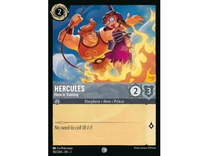 182/216 Hercules - Hero in Training (Rise of the Floodborn) (varianta Foil)