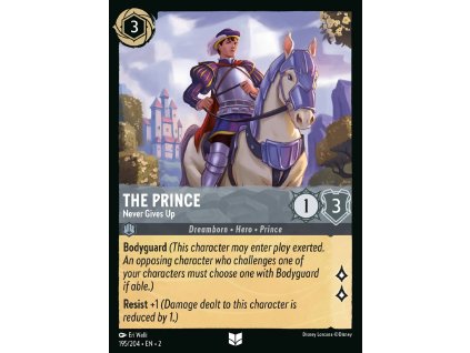 195/216 The Prince - Never Gives Up (Rise of the Floodborn) (varianta Foil)