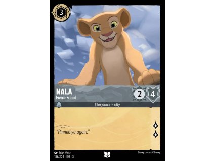 186/204 Nala - Fierce Friend (Into the Inklands) (varianta Foil)