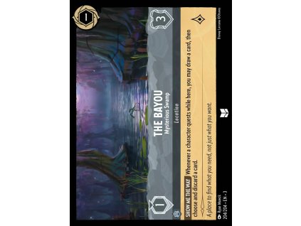 204/204 The Bayou - Mysterious Swamp (Into the Inklands) (varianta Foil)