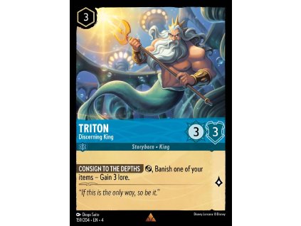 159/225 Triton - Discerning King (Ursula's Return) (varianta Foil)