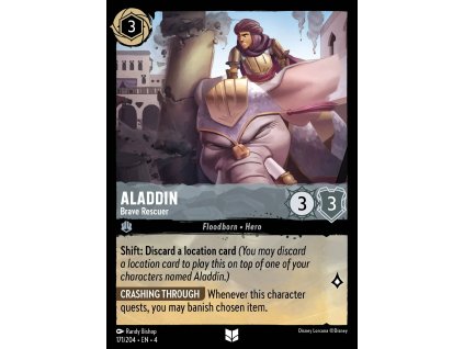 171/225 Aladdin - Brave Rescuer (Ursula's Return) (varianta Foil)
