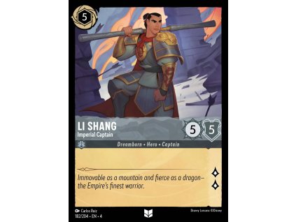 182/225 Li Shang - Imperial Captain (Ursula's Return) (varianta Foil)