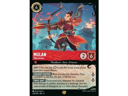 224/225 Mulan - Elite Archer (Ursula's Return) (varianta Foil)