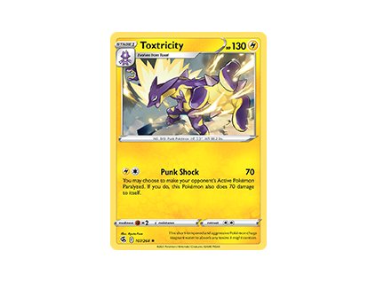 107/264 Toxtricity (Fusion Strike) (varianta holo)