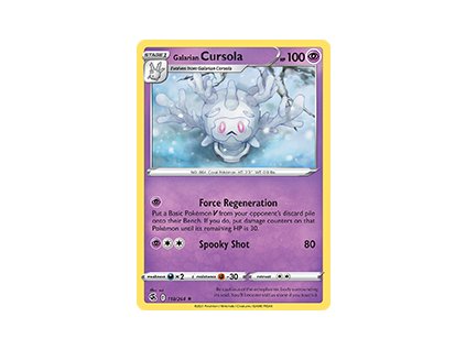 118/264 Galarian Cursola (Fusion Strike) (varianta reverse holo)