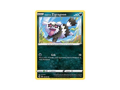 159/264 Galarian Zigzagoon (Fusion Strike) (varianta reverse holo)
