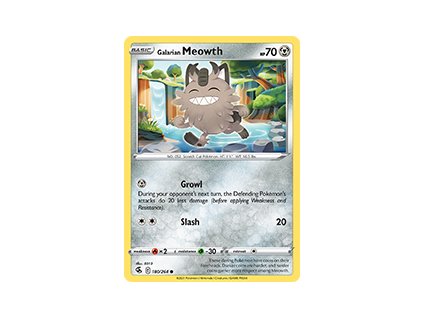 180/264 Galarian Meowth (Fusion Strike) (varianta reverse holo)