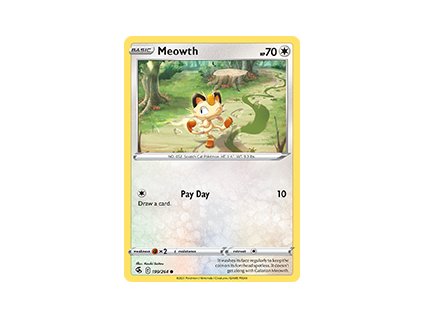 199/264 Meowth (Fusion Strike) (varianta reverse holo)