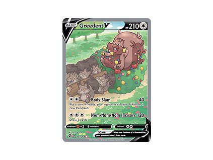 257/264 Greedent V (Fusion Strike) (varianta holo)