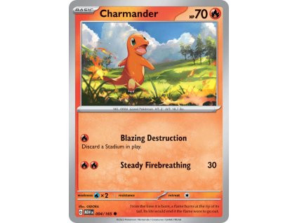 004/165 Charmander (151) (varianta reverse holo)