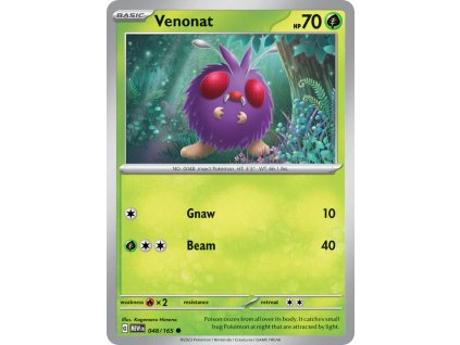 048/165 Venonat (151) (varianta reverse holo)