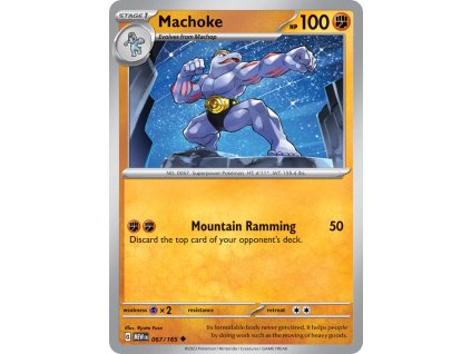 067/165 Machoke (151) (varianta reverse holo)