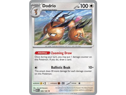 085/165 Dodrio (151) (varianta reverse holo)