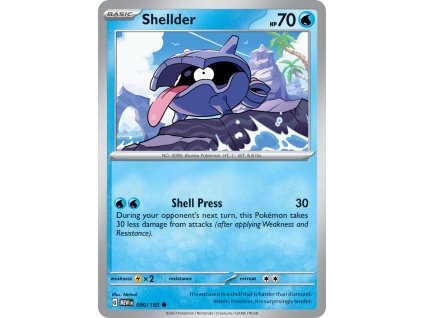 090/165 Shellder (151) (varianta reverse holo)